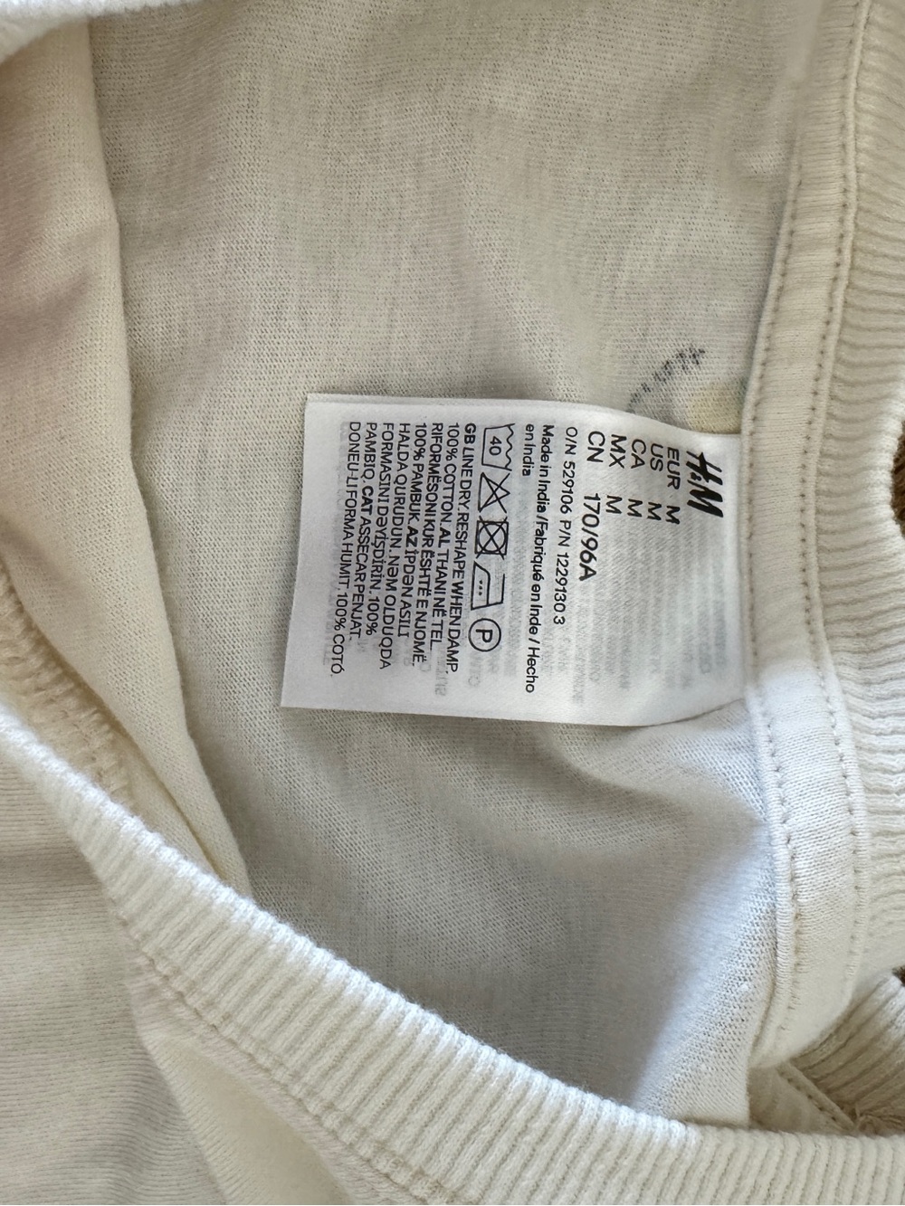 NWOT H&M Organic Cotton Lemon Print Pajama Set size Medium - Picture 7 of 8